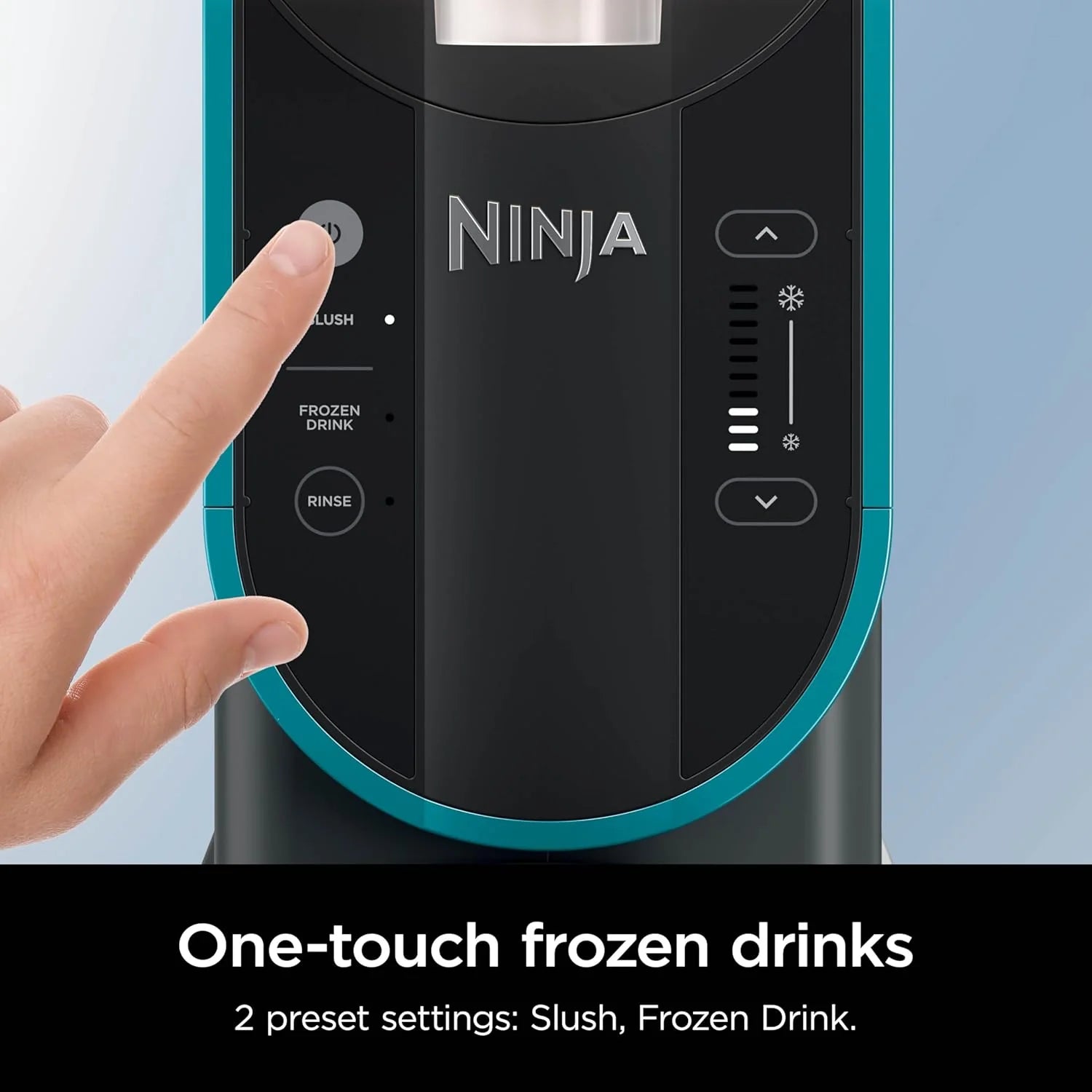 SLUSHi with RapidChill Technology. 88 oz. Frozen Drink & Slushie Machine. 5 Preset Programs. Margaritas. Frappés. and More. Premium Accents. Black. FS301