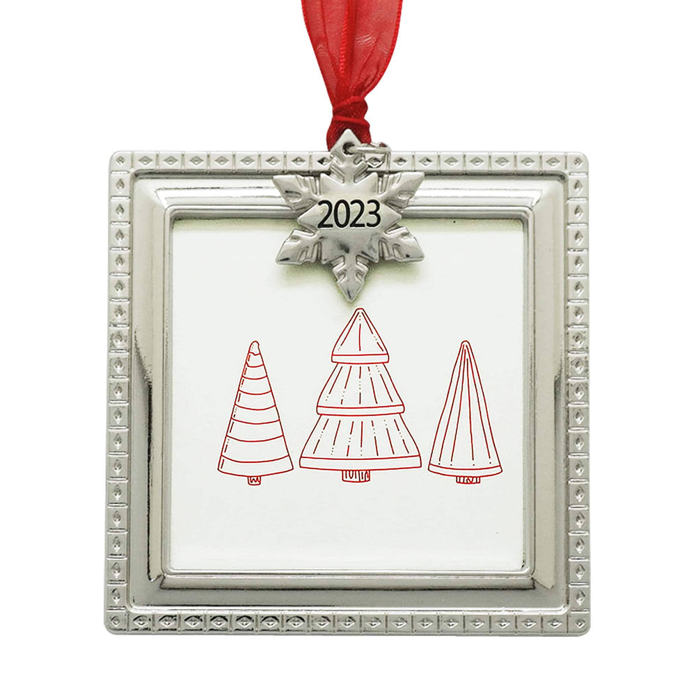 Silver Square 2.5" x 2.5" Christmas Ornament Frame by Studio Decor | Michaels