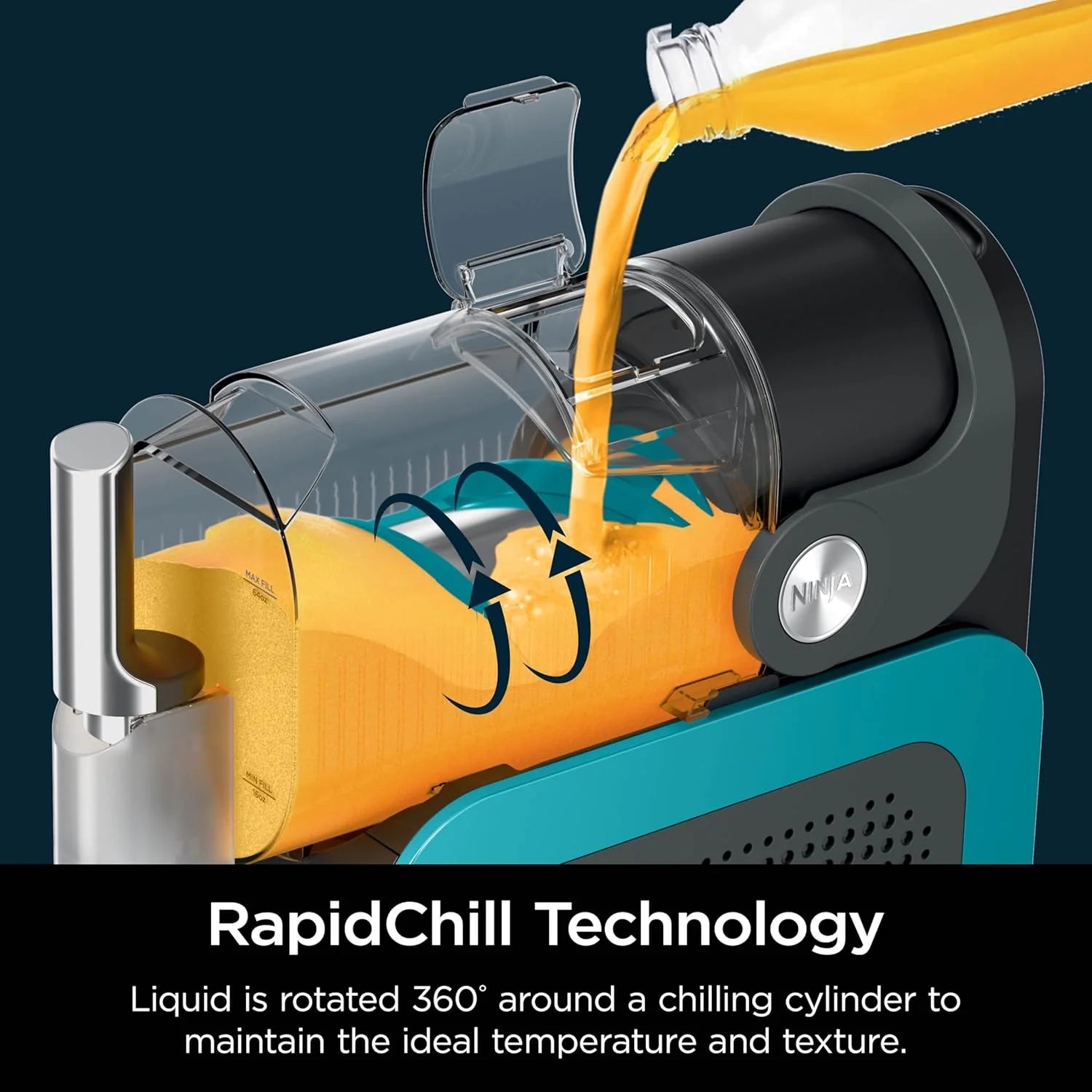 SLUSHi with RapidChill Technology. 88 oz. Frozen Drink & Slushie Machine. 5 Preset Programs. Margaritas. Frappés. and More. Premium Accents. Black. FS301