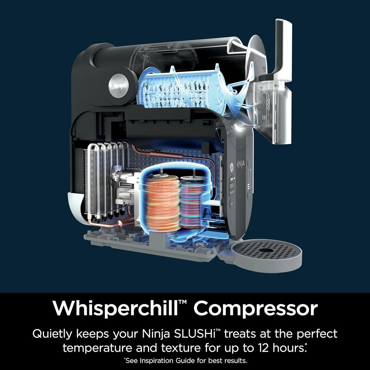 SLUSHi with RapidChill Technology. 88 oz. Frozen Drink & Slushie Machine. 5 Preset Programs. Margaritas. Frappés. and More. Premium Accents. Black. FS301