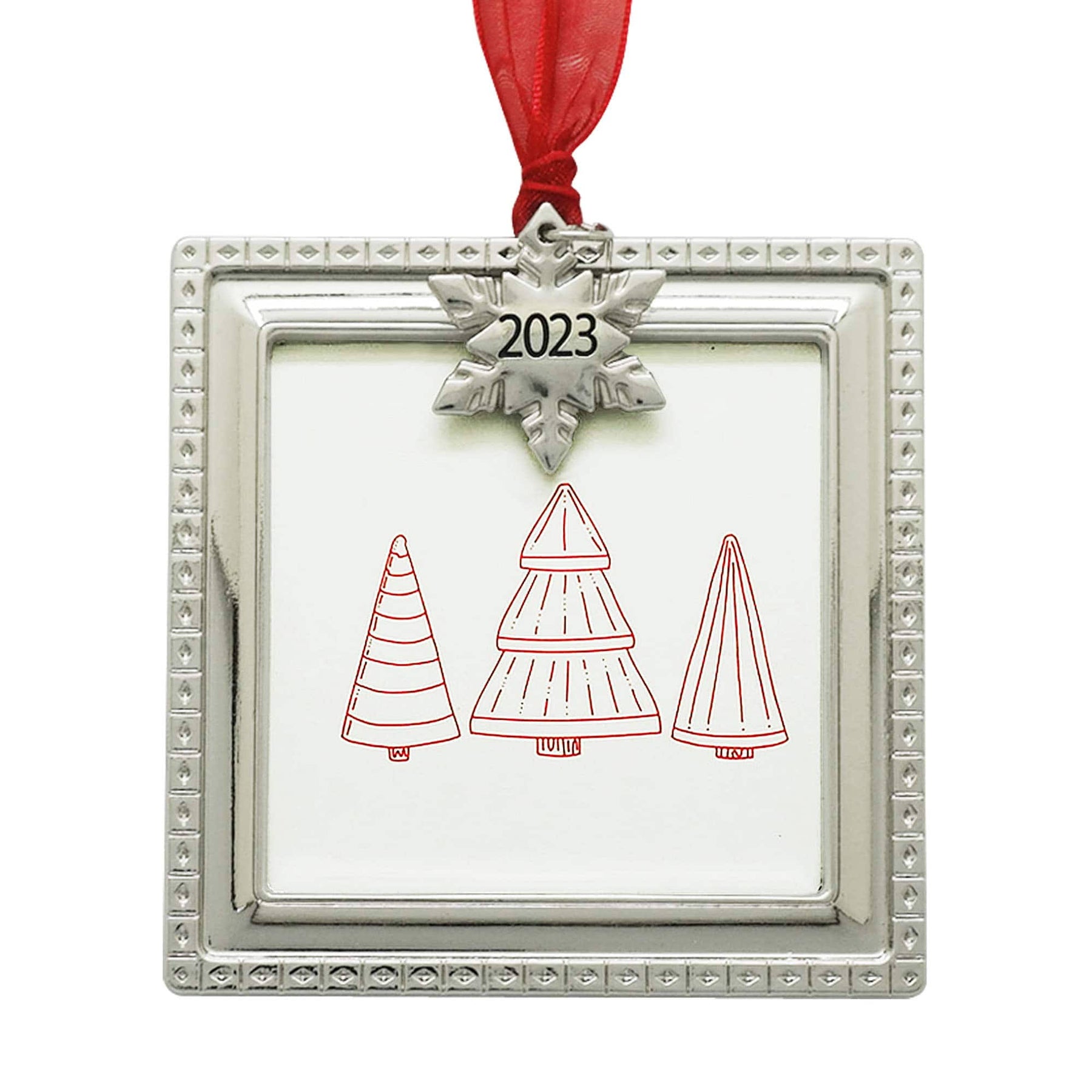 Silver Square 2.5" x 2.5" Christmas Ornament Frame by Studio Decor | Michaels